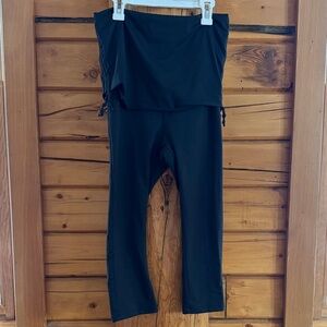 Prana Black Skirt Capri leggings